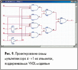 Проектирование схемы мультиплексора