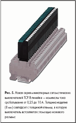 Новая серия миниатюрных автоматических выключателей TCP
