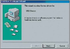 Одна из фаз автоматической установки драйвера для ADSP-BF533 EZ-KIT Lite